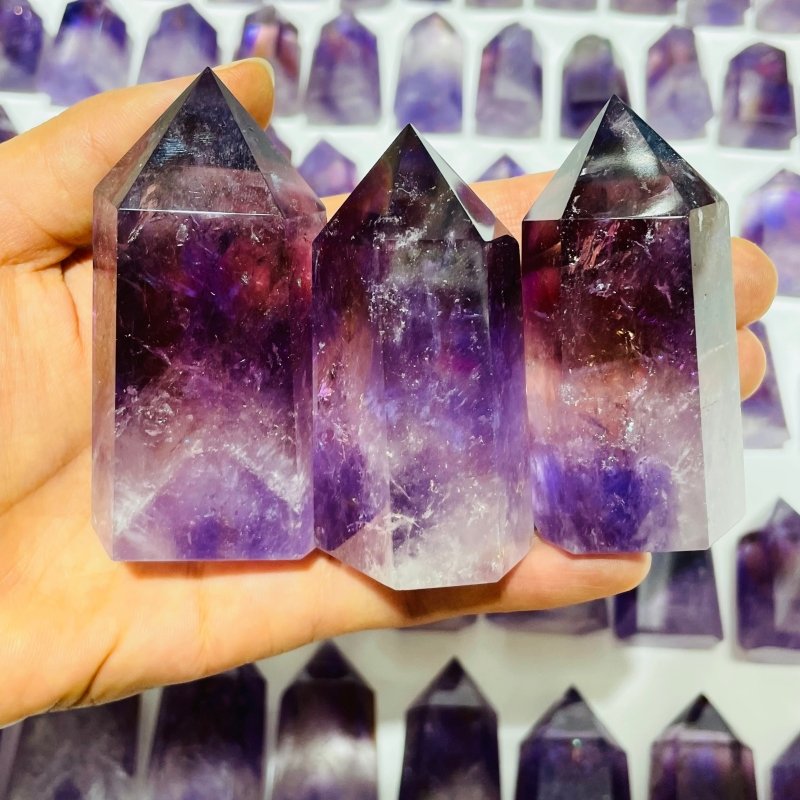 99 Pieces High Quality Ametrine Stone Points -Wholesale Crystals