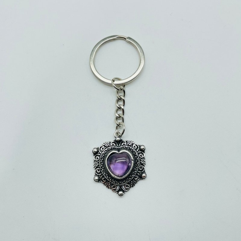 8 Types Crystal Keychain Stone Carving Wholesale Wing Heart Shape - Wholesale Crystals