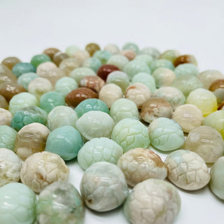 85 Pieces Sakura Agate Turtle Shell Carving -Wholesale Crystals