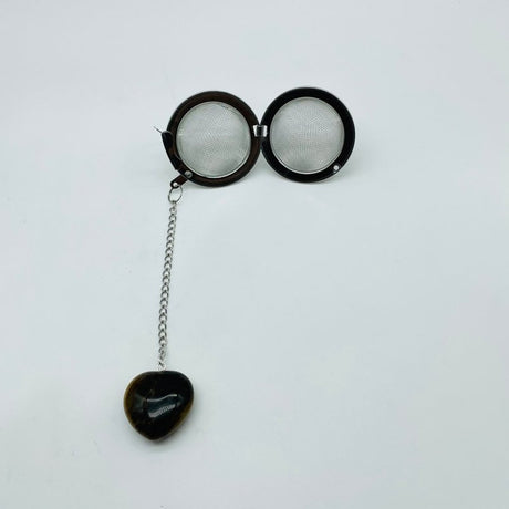 9 Types Crystal Heart 304 Stainless Steel Tea Leak Proof Mesh Filter With Chain - Wholesale Crystals