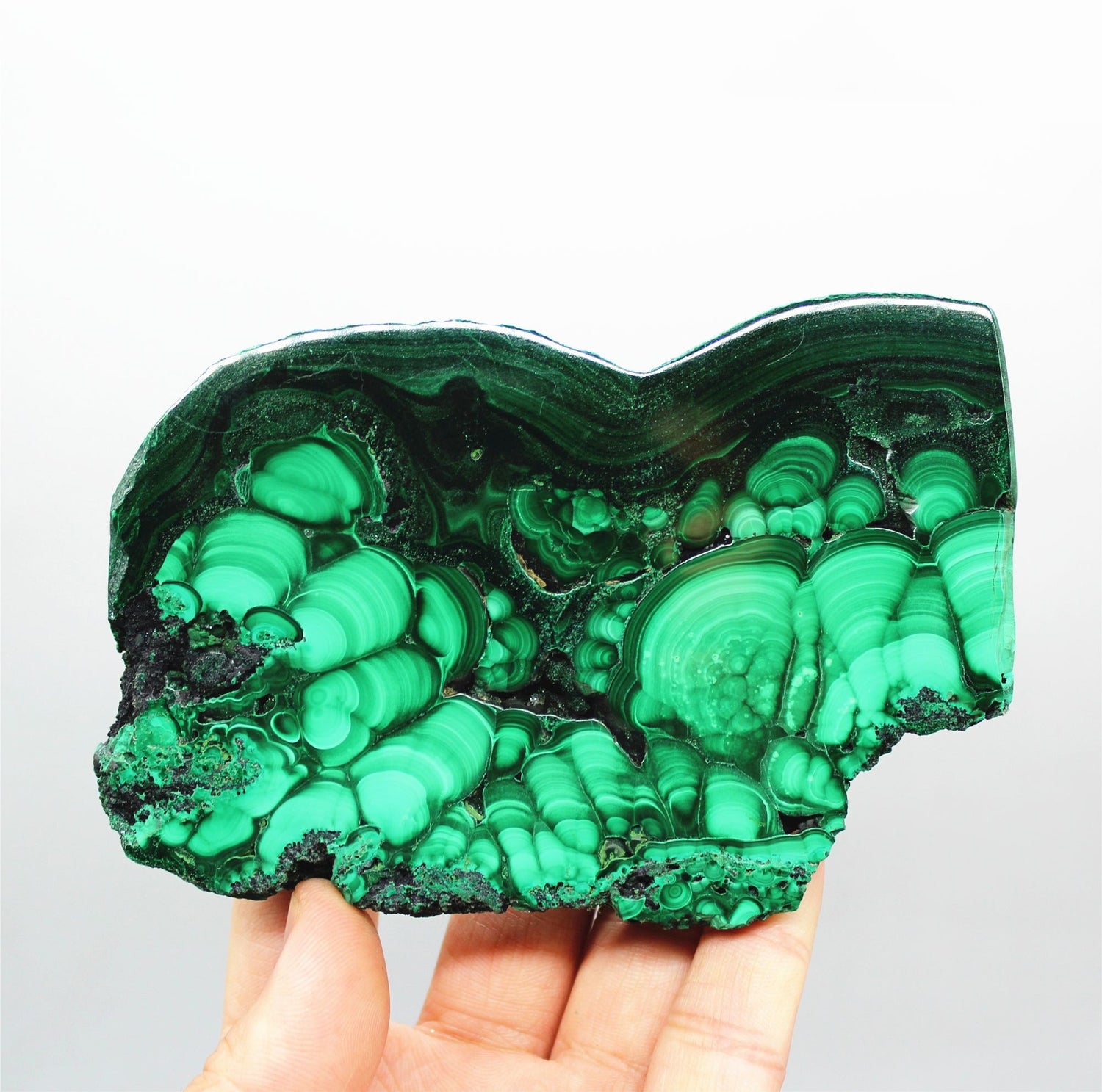 Polished malachite slab -Wholesale Crystals