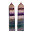 rainbow fluorite crystal point tower wand -Wholesale Crystals