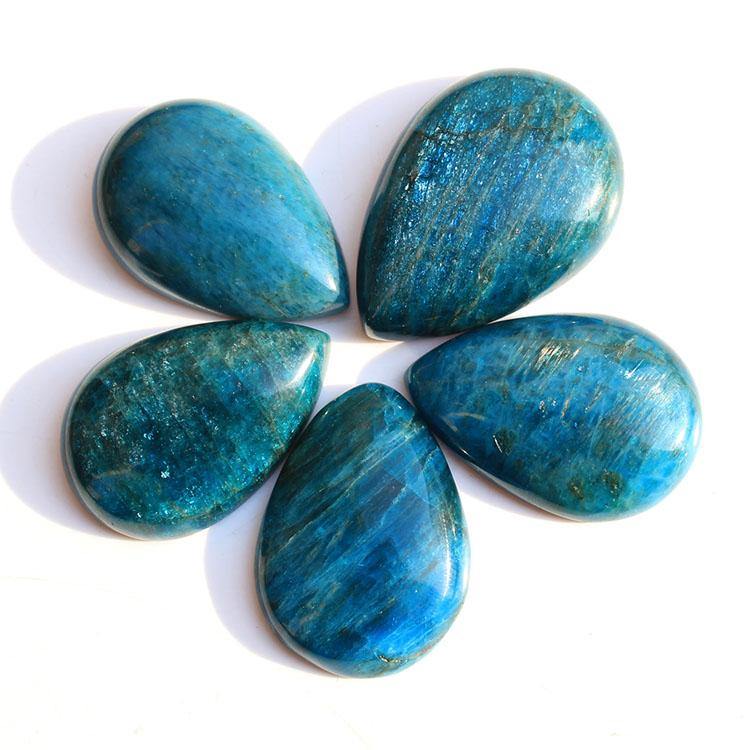 High Grade Blue Apatite Crystal Teardrops Pendant -Wholesale Crystals