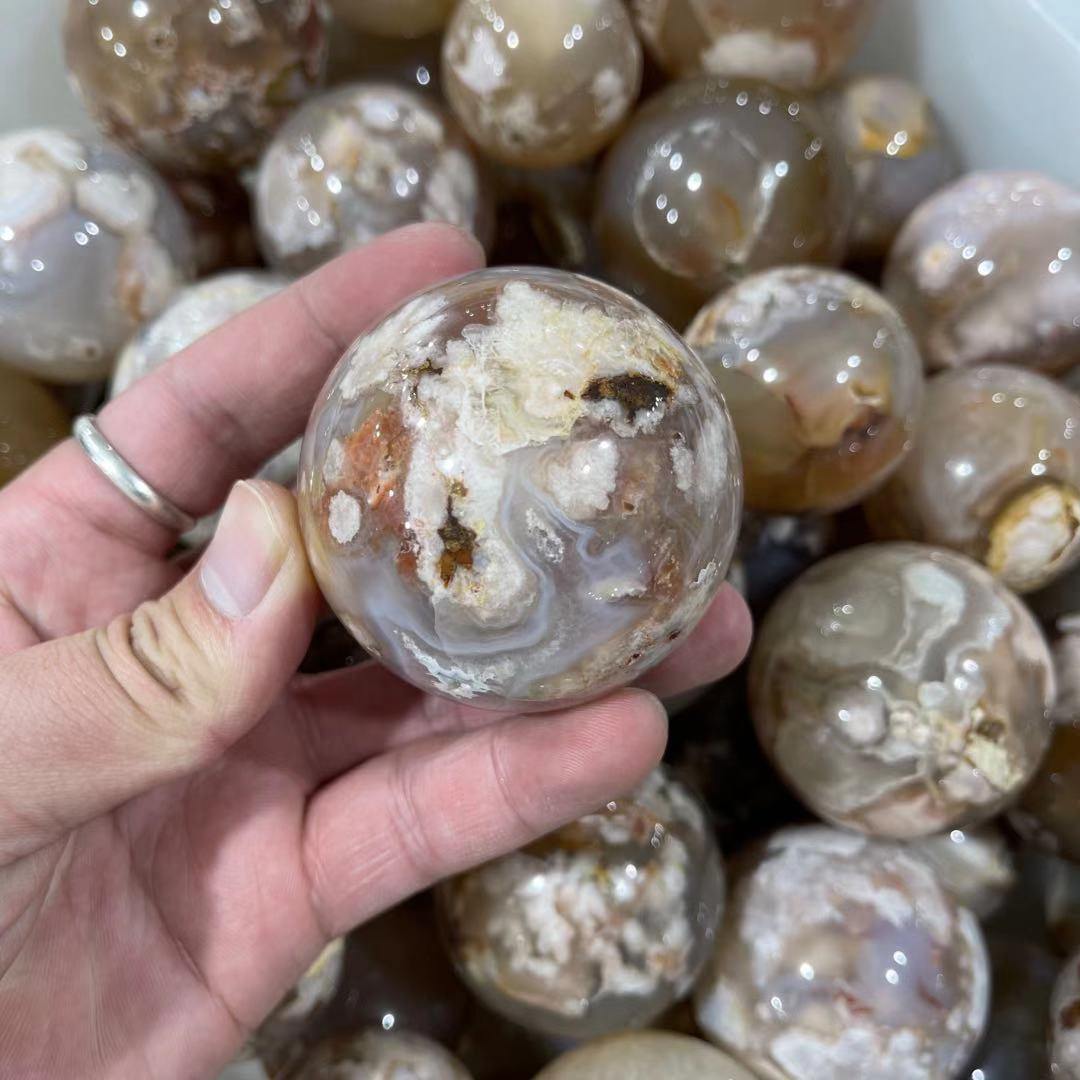 Cherry Blossoms Agate Sakura Flower Agate -Wholesale Crystals