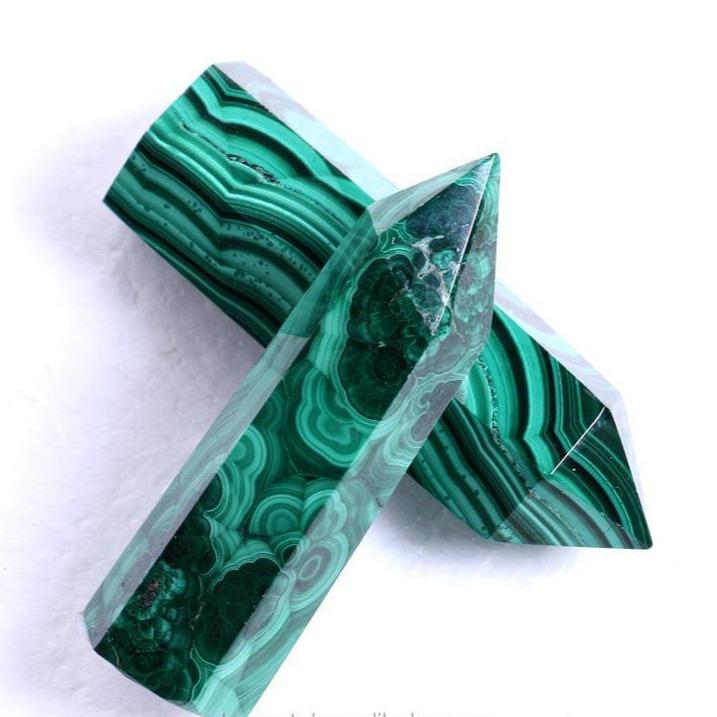 Malachite points -Wholesale Crystals