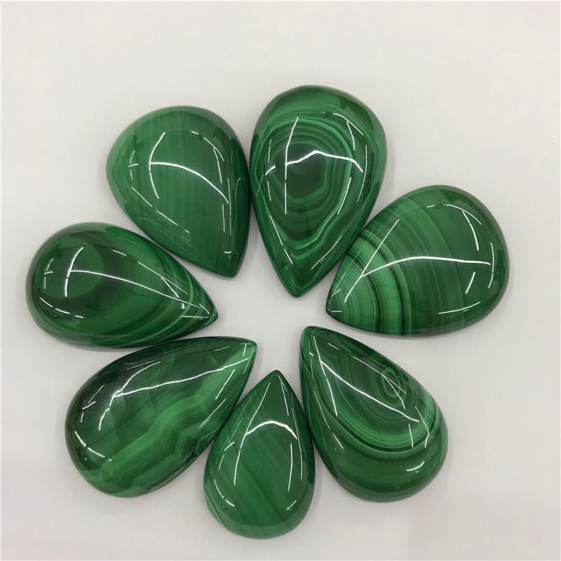 Polished Malachite Teardrop For Jewelry -Wholesale Crystals
