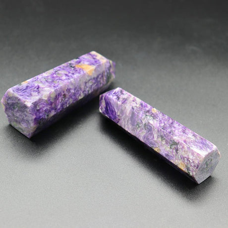 high quality charoite stone point -Wholesale Crystals