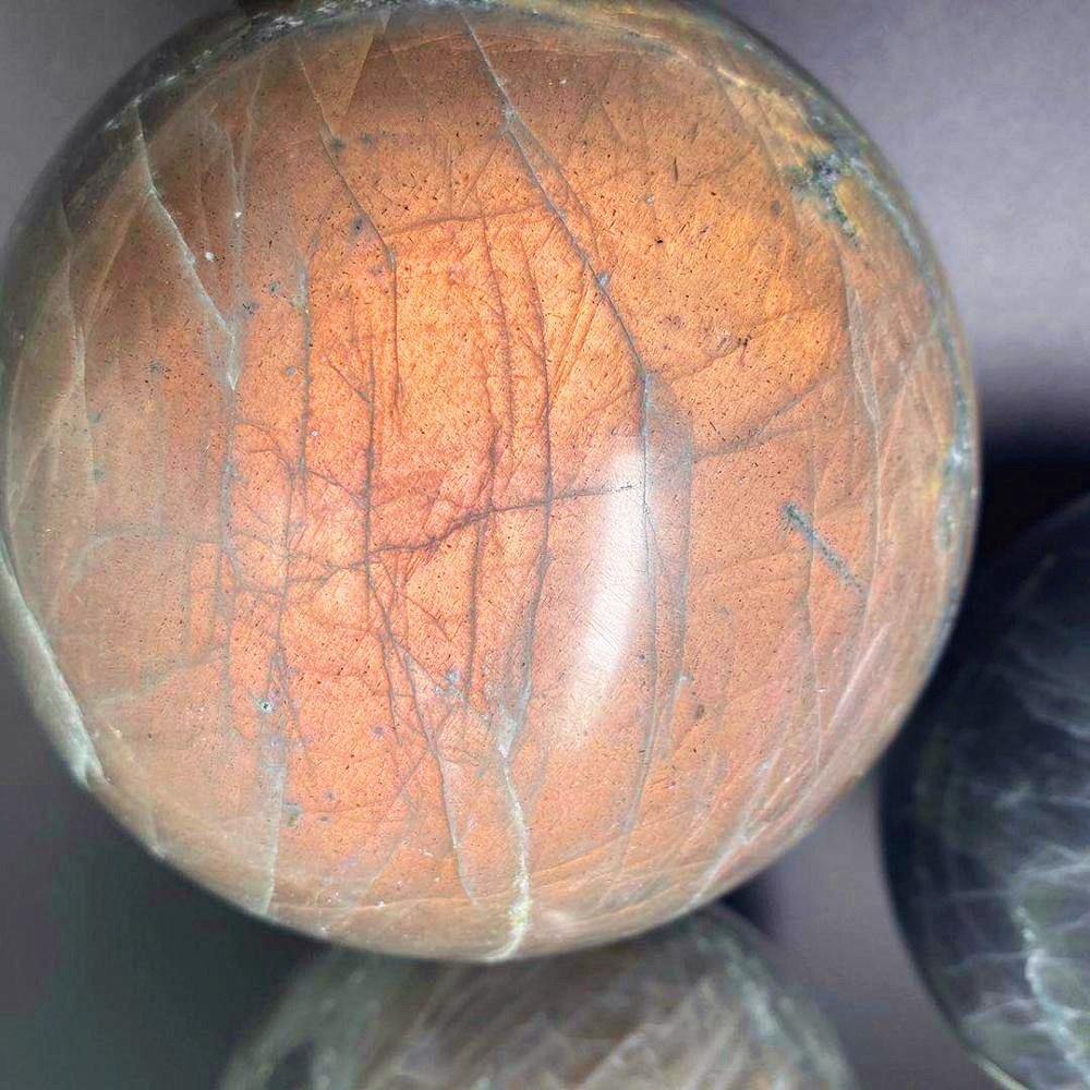 Orange&Purple Labradorite Sphere -Wholesale Crystals