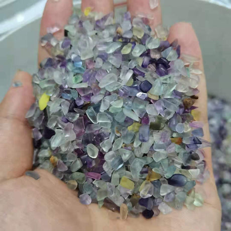 Rainbow Fluorite Gravel Chips -Wholesale Crystals
