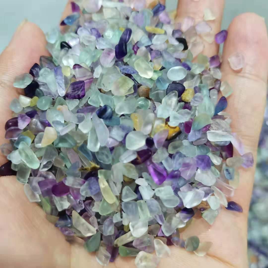 Rainbow Fluorite Gravel Chips -Wholesale Crystals