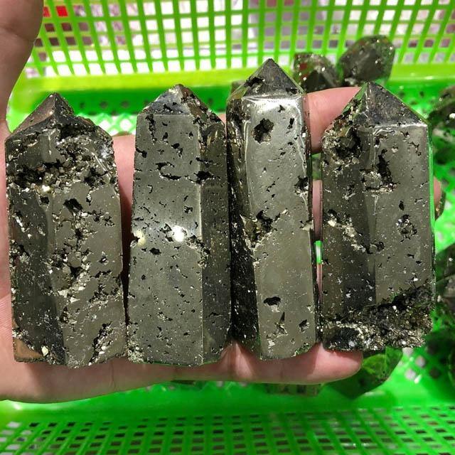 High quality pyrite tower geode -Wholesale Crystals