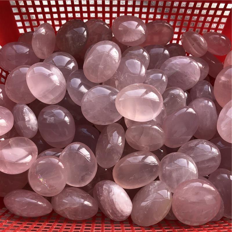 pink rose quartz palm -Wholesale Crystals
