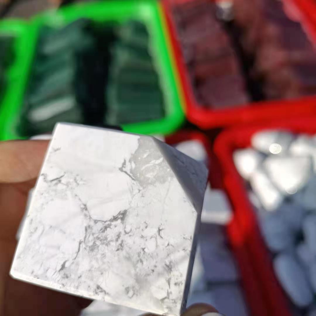 Howlite stone cube -Wholesale Crystals