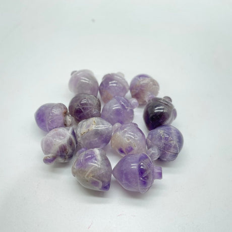 Africa Blood&Chevron Amethyst Acorns Carving Quartz Wholesale -Wholesale Crystals