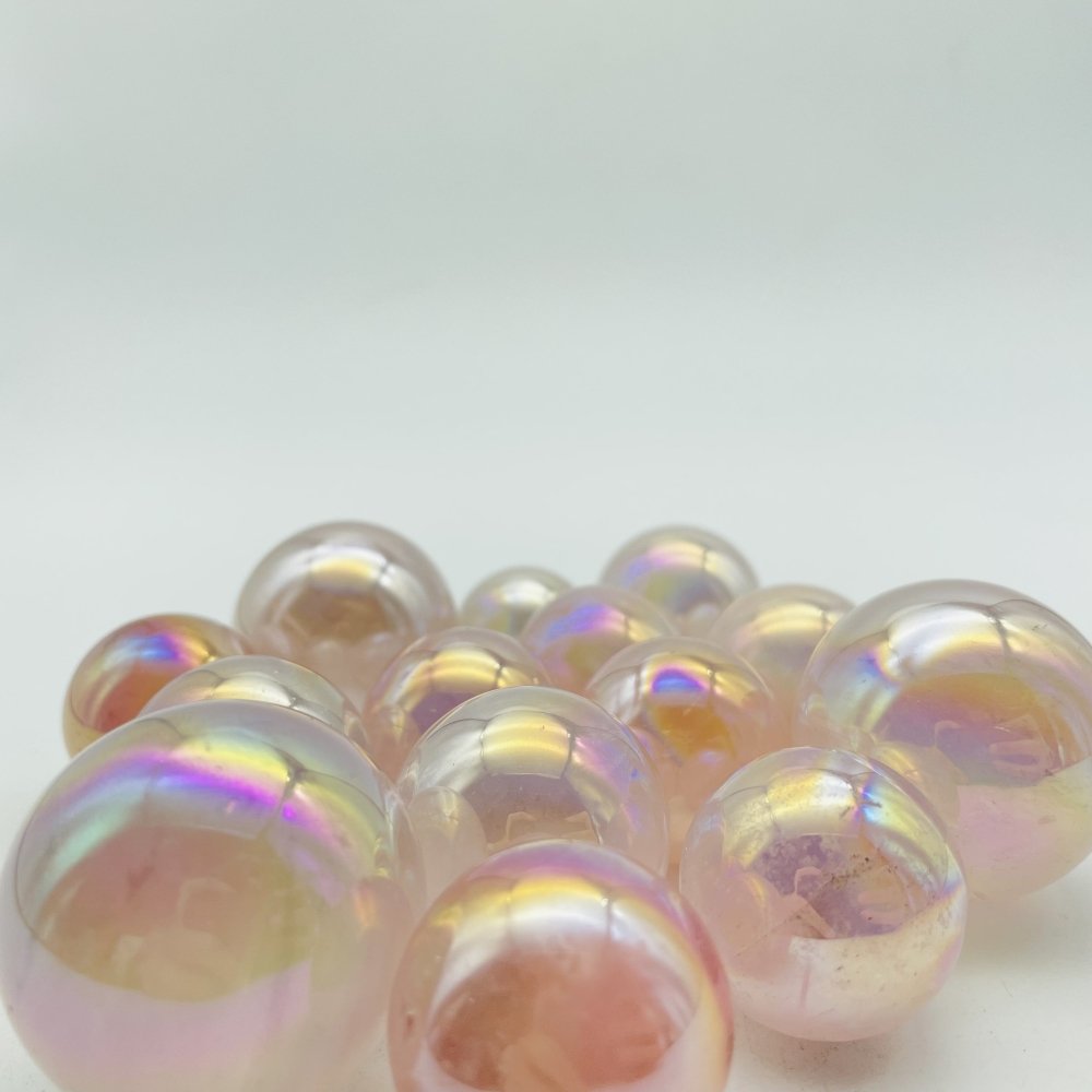 Aura Rose Quartz Ball Wholesale -Wholesale Crystals