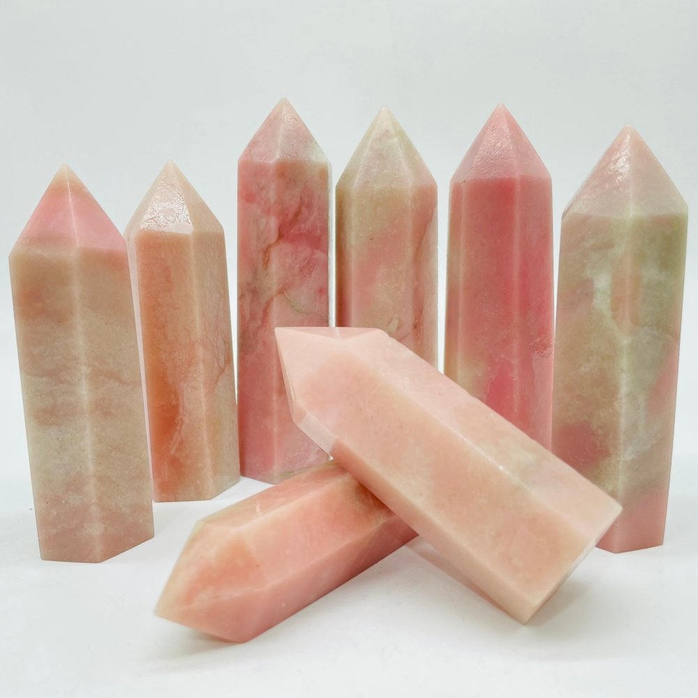 Pink Opal Angel-skin Opal Tower Points Wholesale -Wholesale Crystals