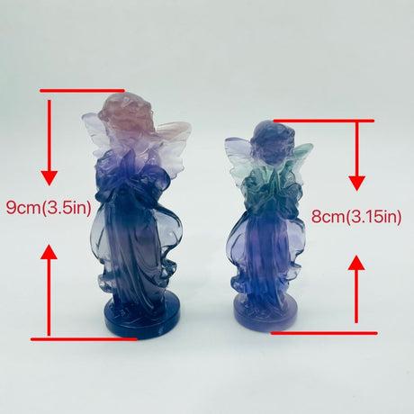 Beautiful Fluorite Angel Carving Wholesale -Wholesale Crystals