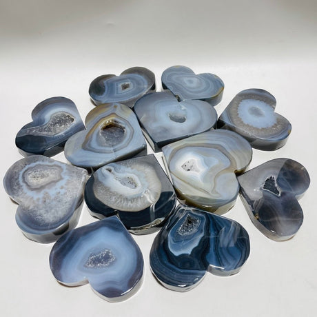 Beautiful Geode Druzy Agate Heart Wholesale -Wholesale Crystals