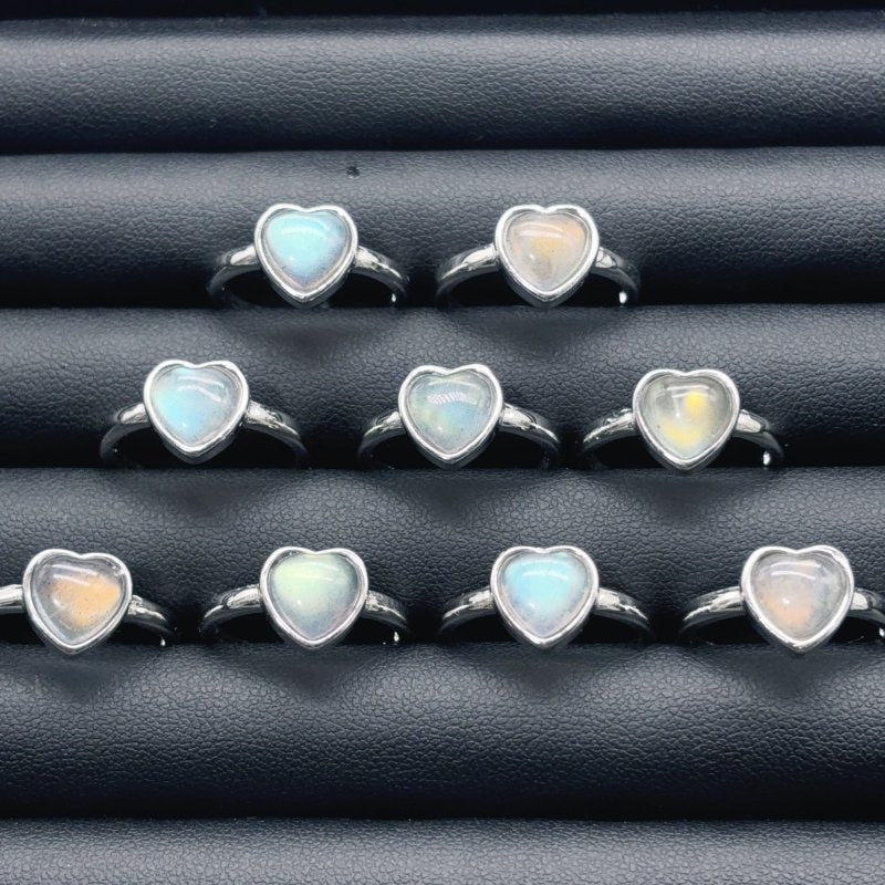 Beautiful Labradorite Heart Ring Wholesale - Wholesale Crystals
