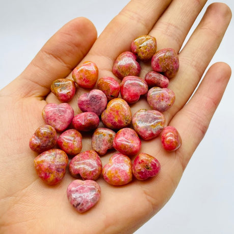 Beautiful Mini Rhodonite Heart DIY Pendant Wholesale -Wholesale Crystals