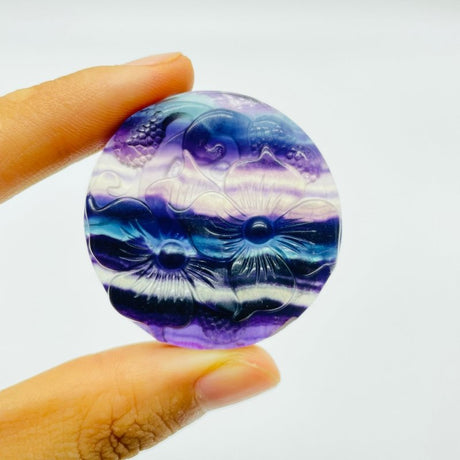 Beautiful Rainbow Fluorite Flowers Carving Wholesale -Wholesale Crystals