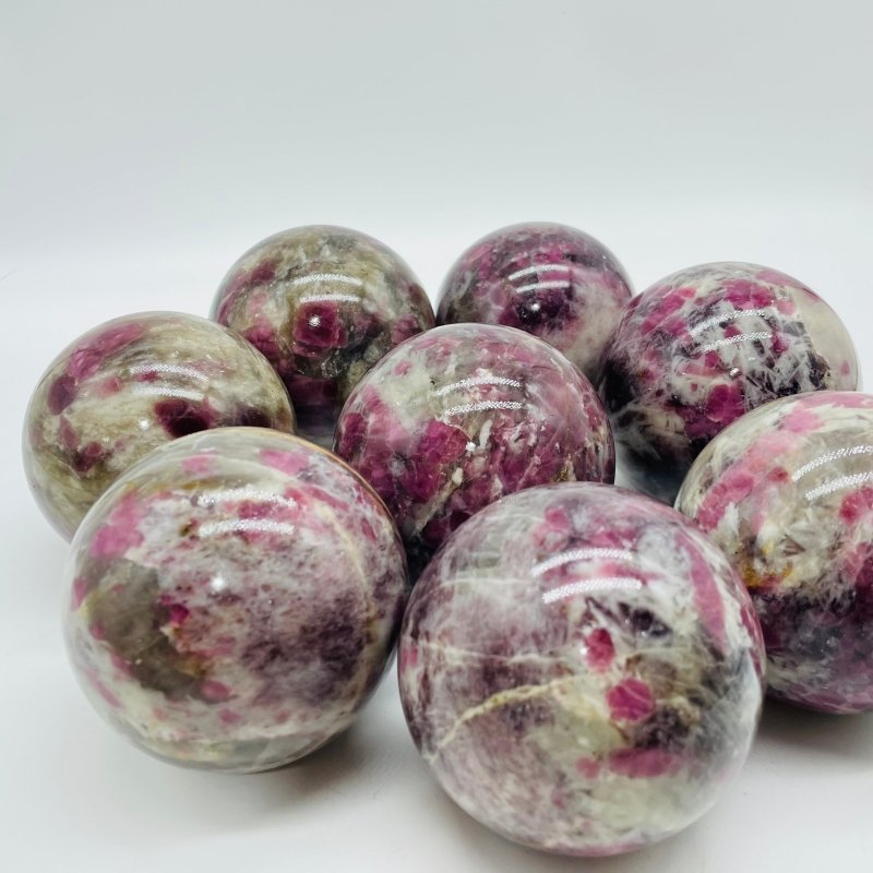 Beautiful Red Tourmaline Spheres Wholesale -Wholesale Crystals