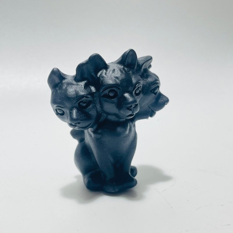 Black Obsidian Cerberus Carving Wholesale -Wholesale Crystals