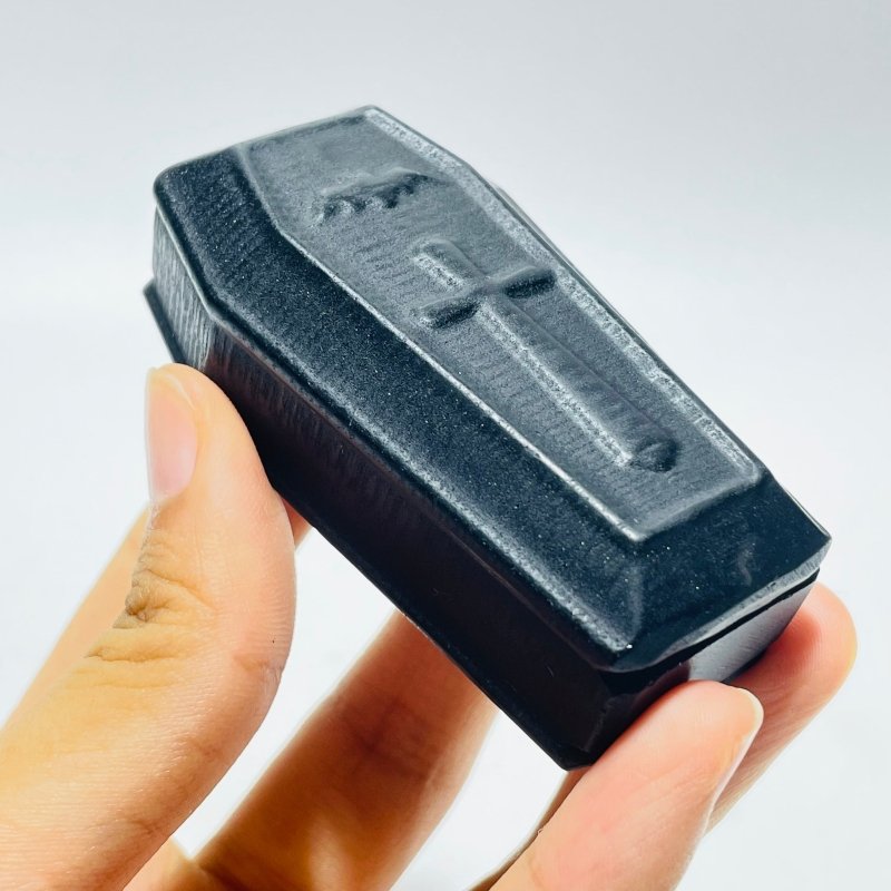 Black Obsidian Coffin Carving Wholesale -Wholesale Crystals