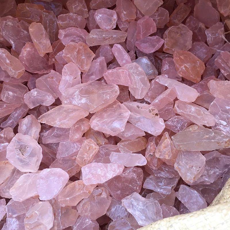 Raw Rose Quartz Crystal Rough -Wholesale Crystals