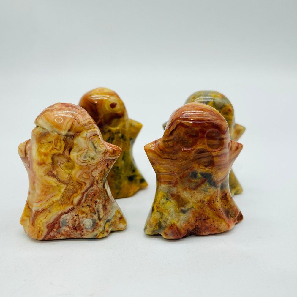 Crazy Agate &Moss Agate Ghost Halloween Carving Wholesale -Wholesale Crystals
