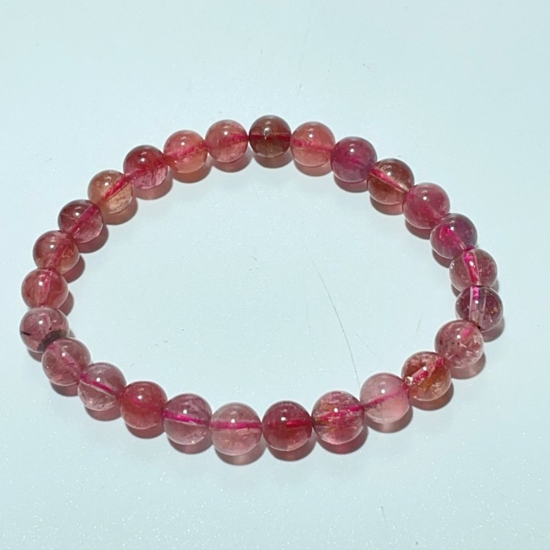 High Grade Clear Red Tourmaline Bracelet (HGUB18) -Wholesale Crystals