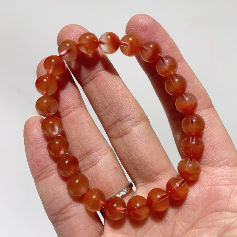 High Grade Natural Red Rabbit Hair Quartz Bracelet(HGUB13) -Wholesale Crystals