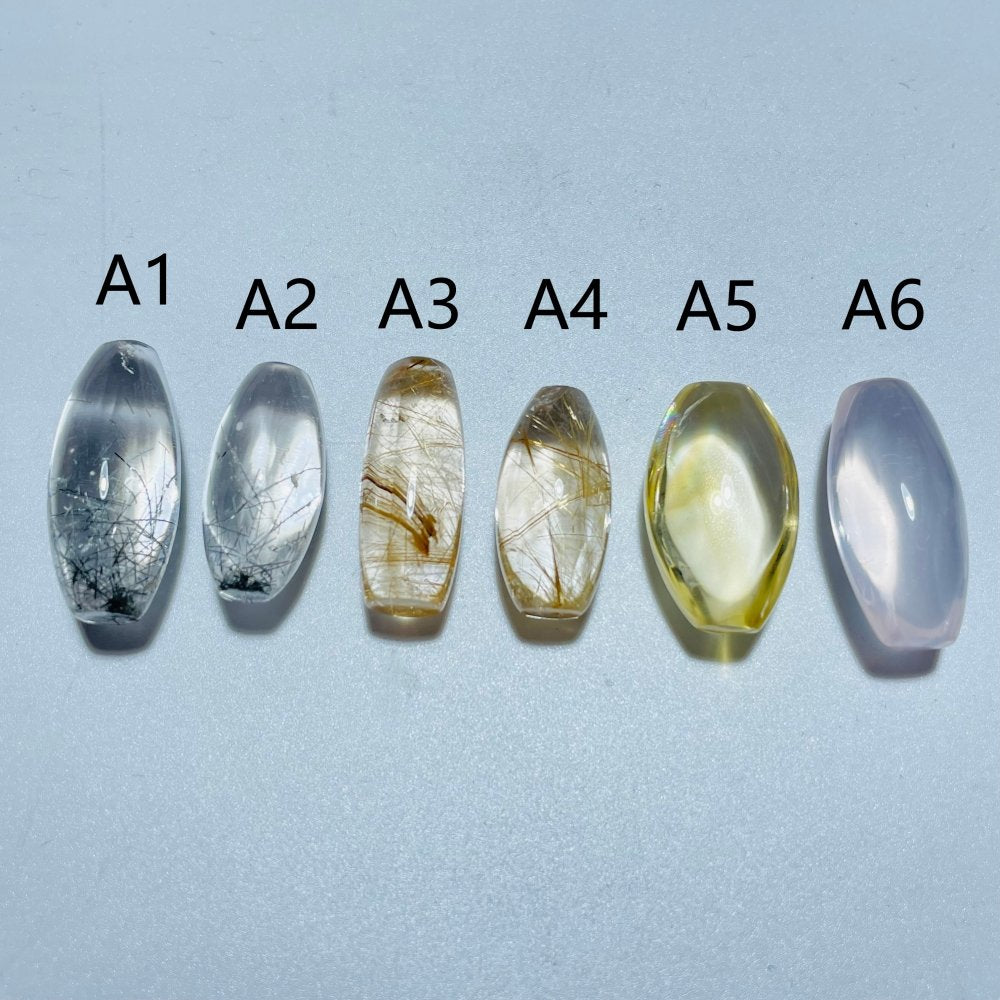 High Quality Barrel Bead DIY Pendant Rutile Quartz Rose Quartz Citrine -Wholesale Crystals