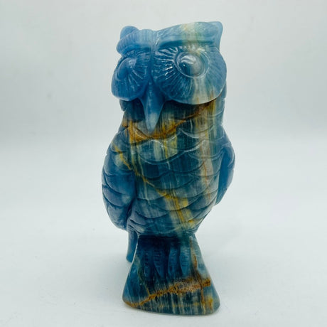 High Quality Blue Onyx Owl Carving -Wholesale Crystals