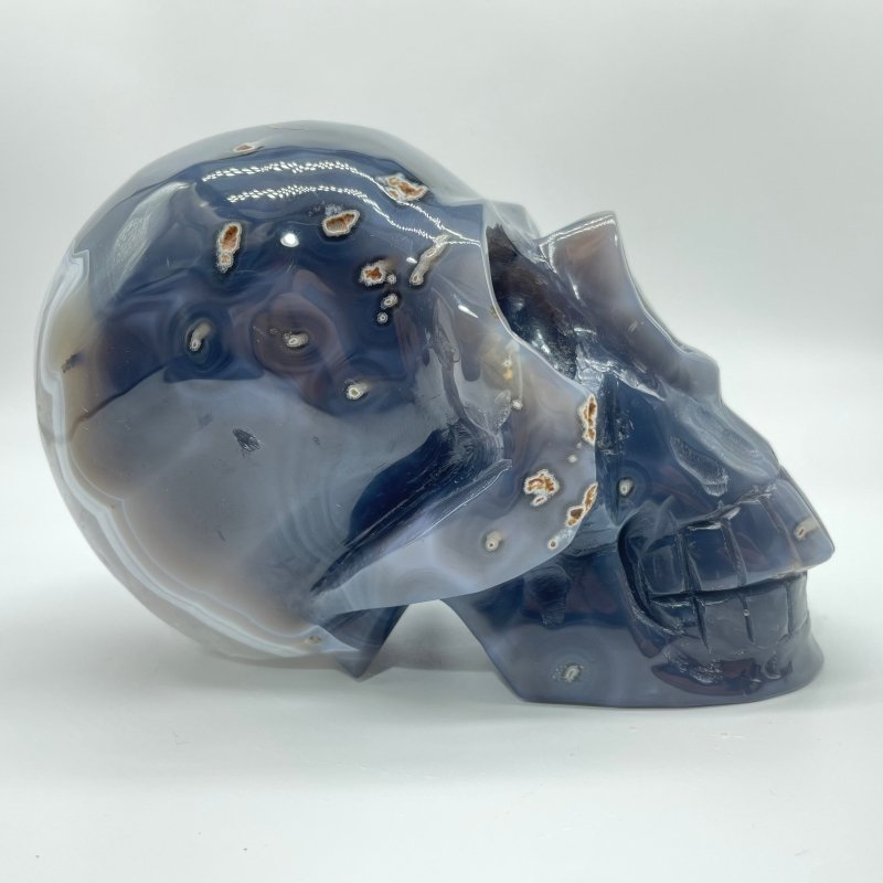 High Quality Geode Druzy Agate Large Skull -Wholesale Crystals