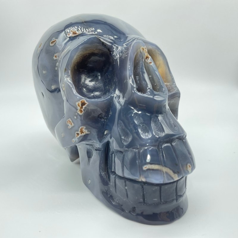 High Quality Geode Druzy Agate Large Skull -Wholesale Crystals