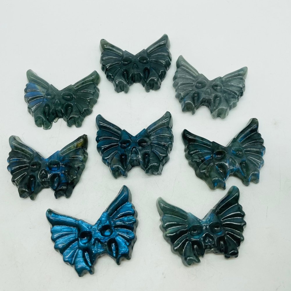 High Quality Labradorite Butterfly Skull Carving Wholesale -Wholesale Crystals