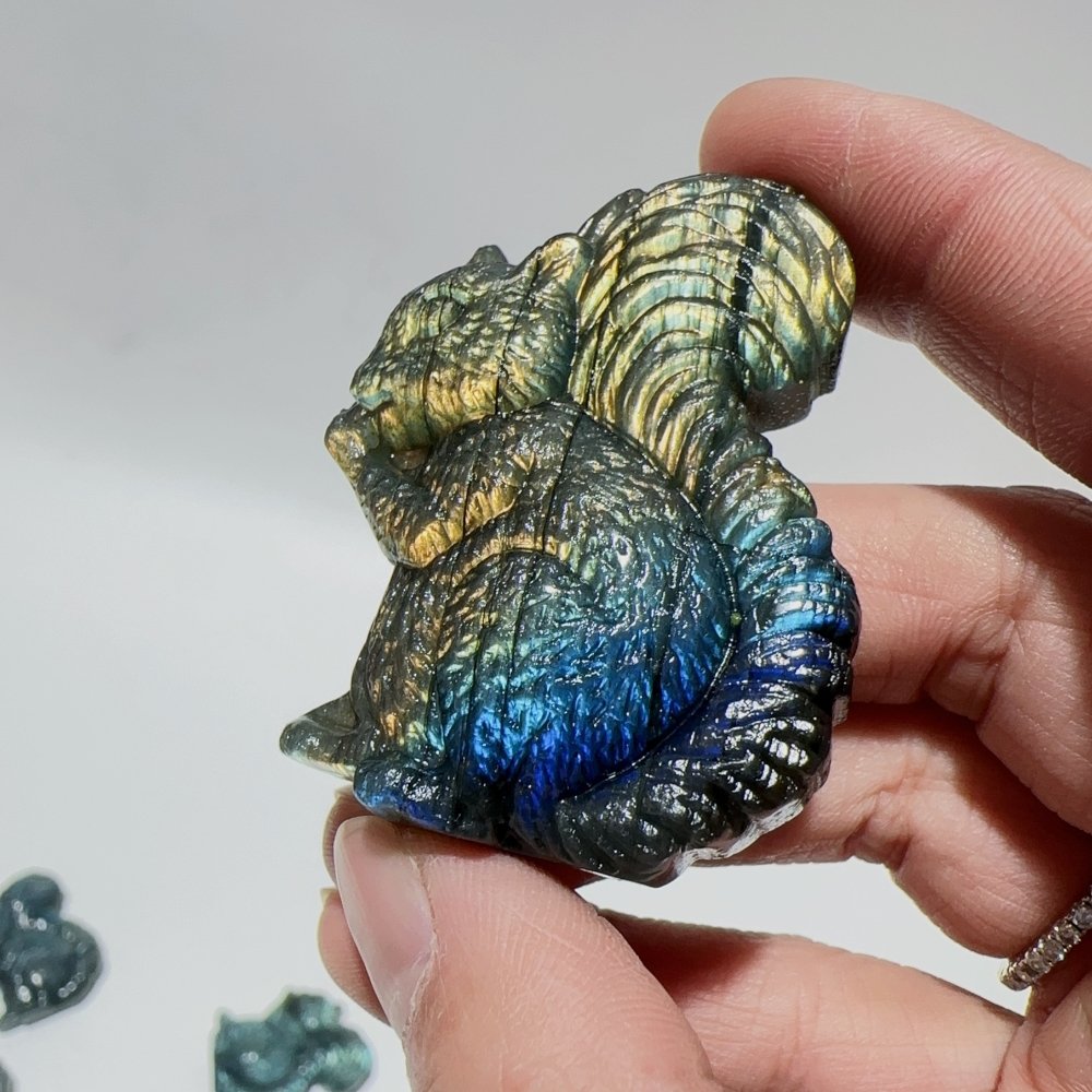 High Quality Labradorite Squirrel Carving Wholesale -Wholesale Crystals
