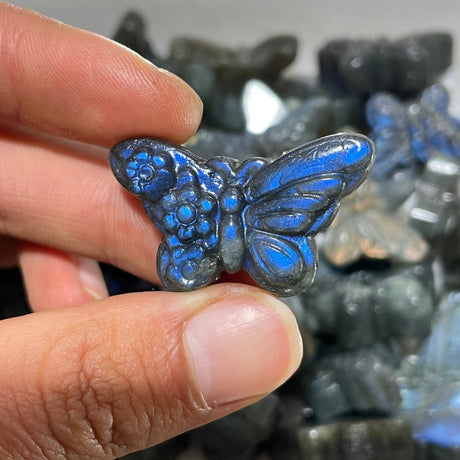 High Quality Labradorite Stone Butterfly Carving Wholesale -Wholesale Crystals
