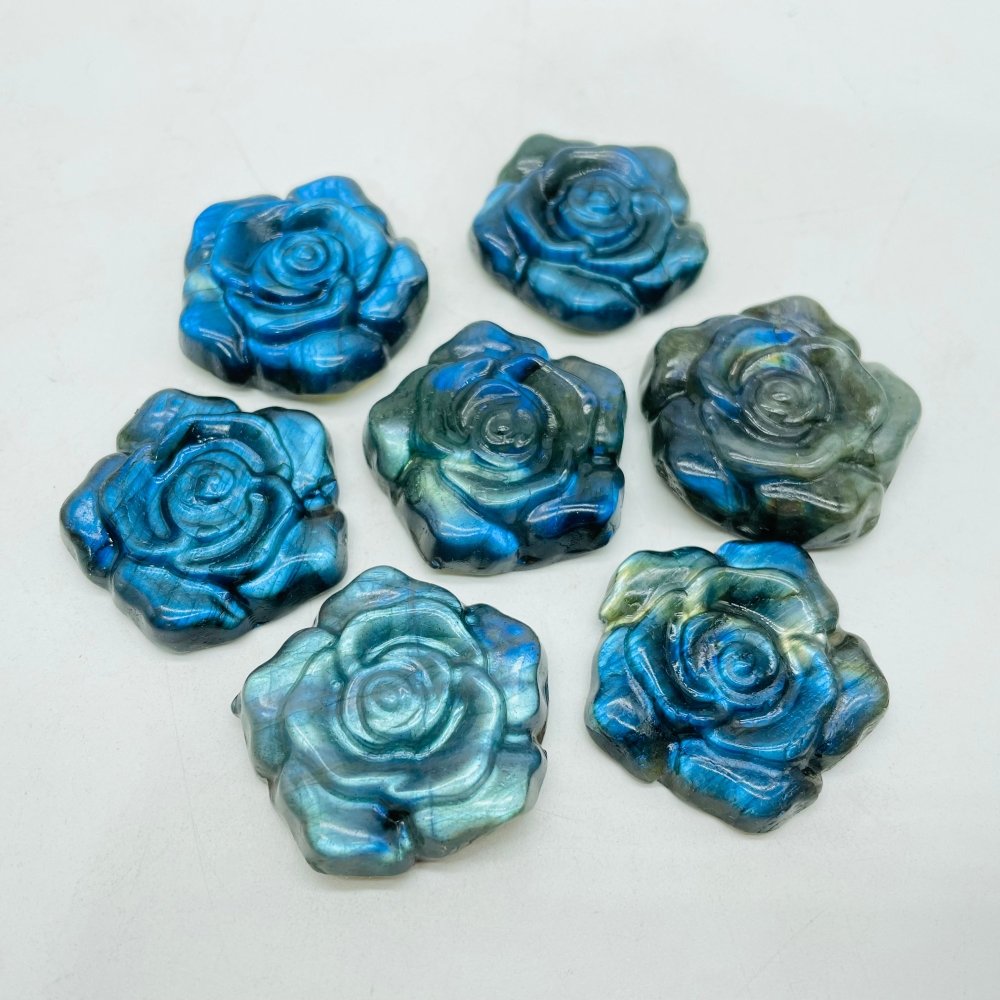 High Quality Labradorite Stone Flower Carving Wholesale -Wholesale Crystals