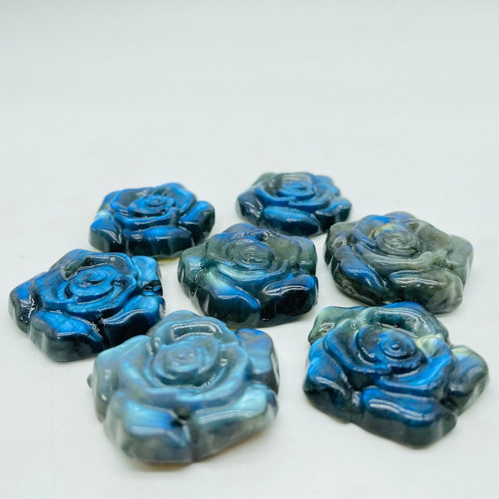 High Quality Labradorite Stone Flower Carving Wholesale -Wholesale Crystals