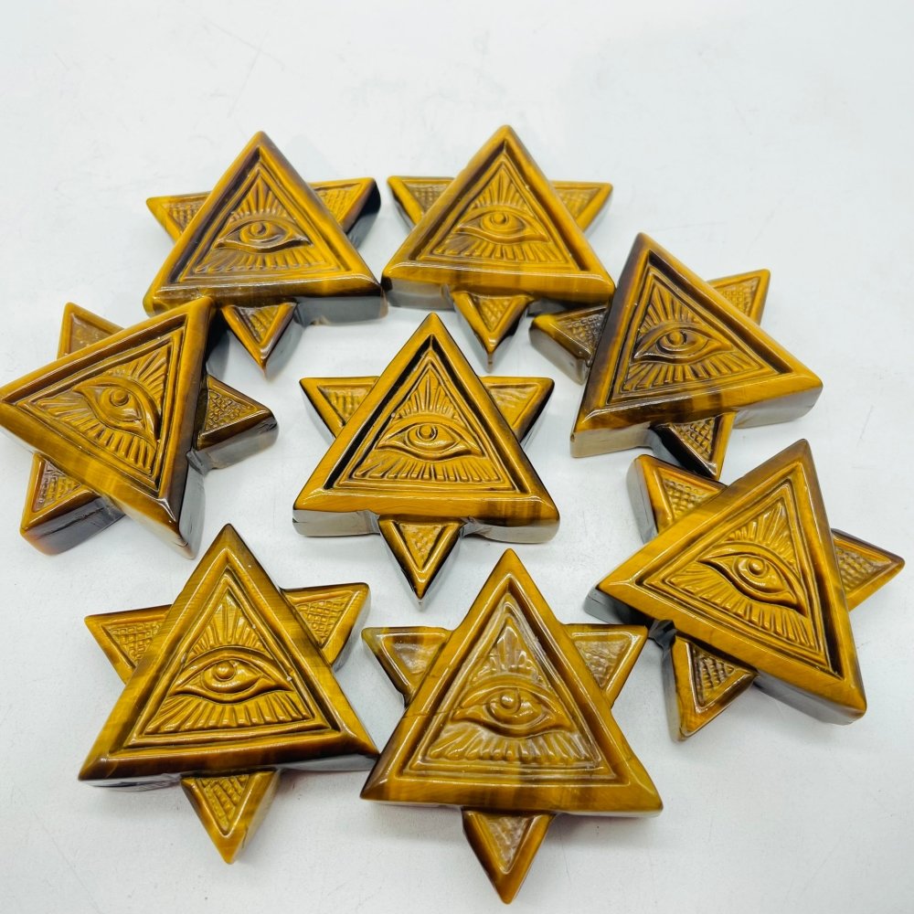 High Quality Tiger Eye Devil's Eye Star Carving Wholesale -Wholesale Crystals