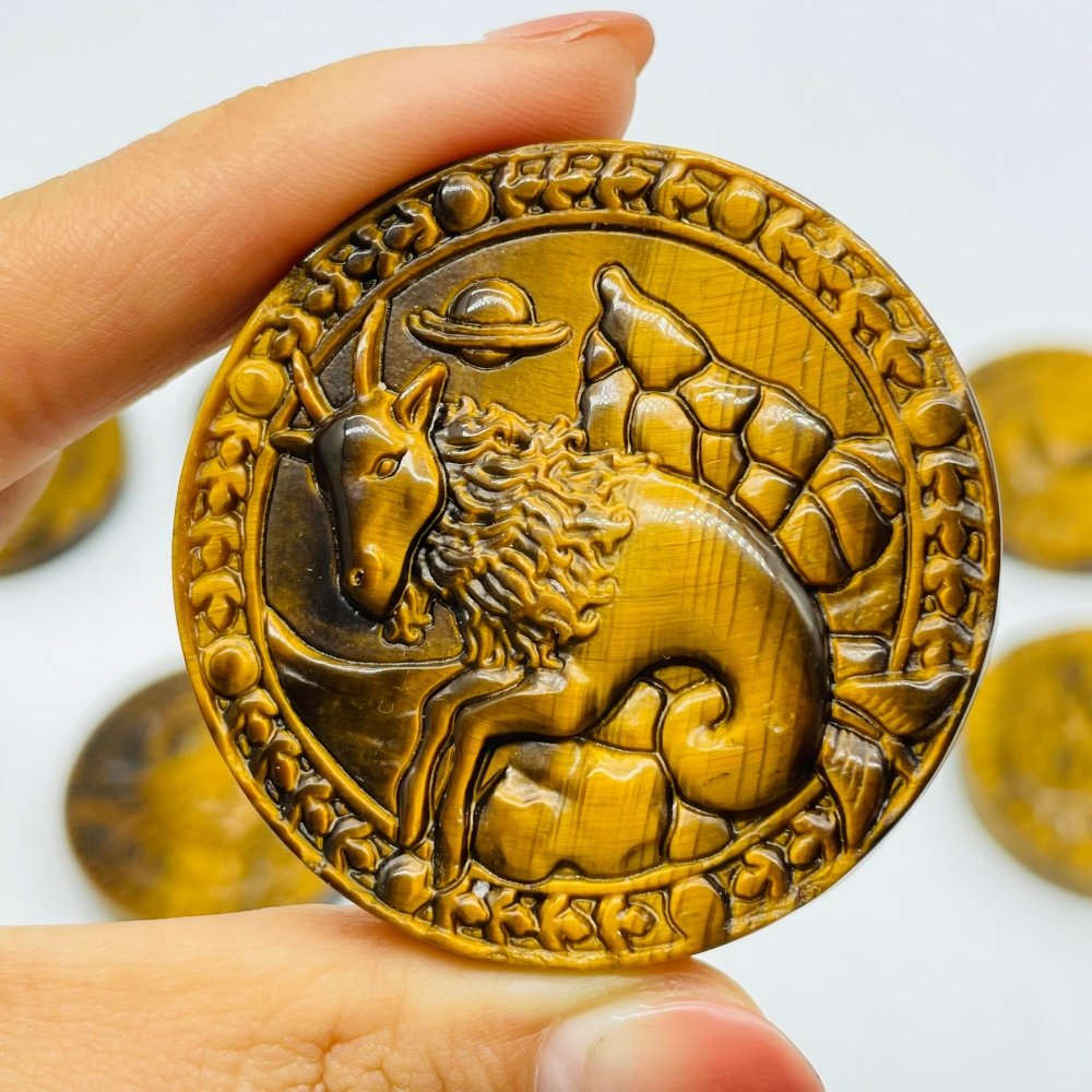 High Quality Tiger Eye Twelve Constellations Carving Wholesale -Wholesale Crystals