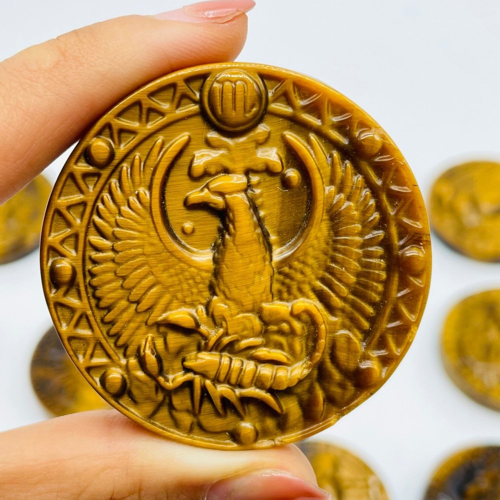 High Quality Tiger Eye Twelve Constellations Carving Wholesale -Wholesale Crystals