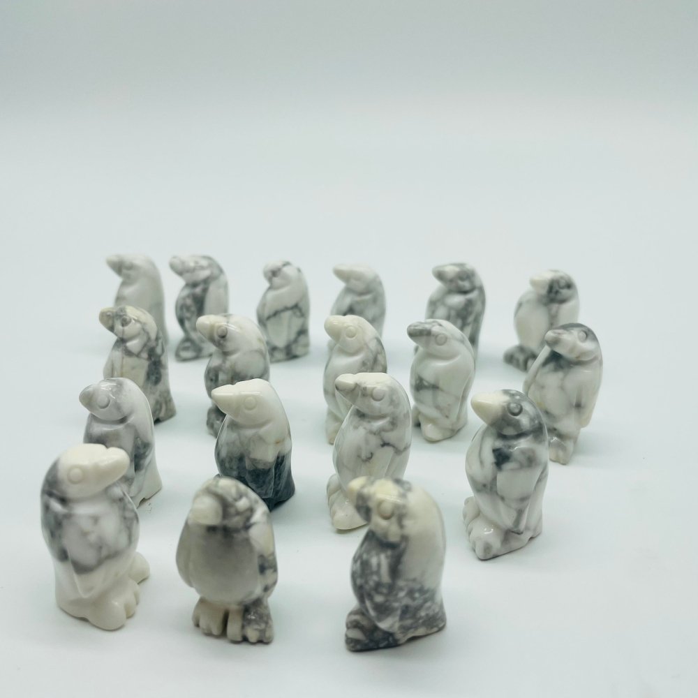 Howlite Penguin Carving Wholesale -Wholesale Crystals
