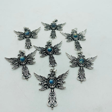 Labradorite Angel Wing Pendant Wholesale -Wholesale Crystals