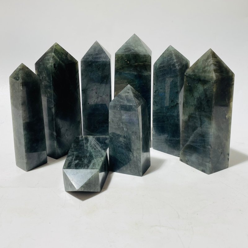 Labradorite Four - Sided Tower Point Wholesale - Wholesale Crystals