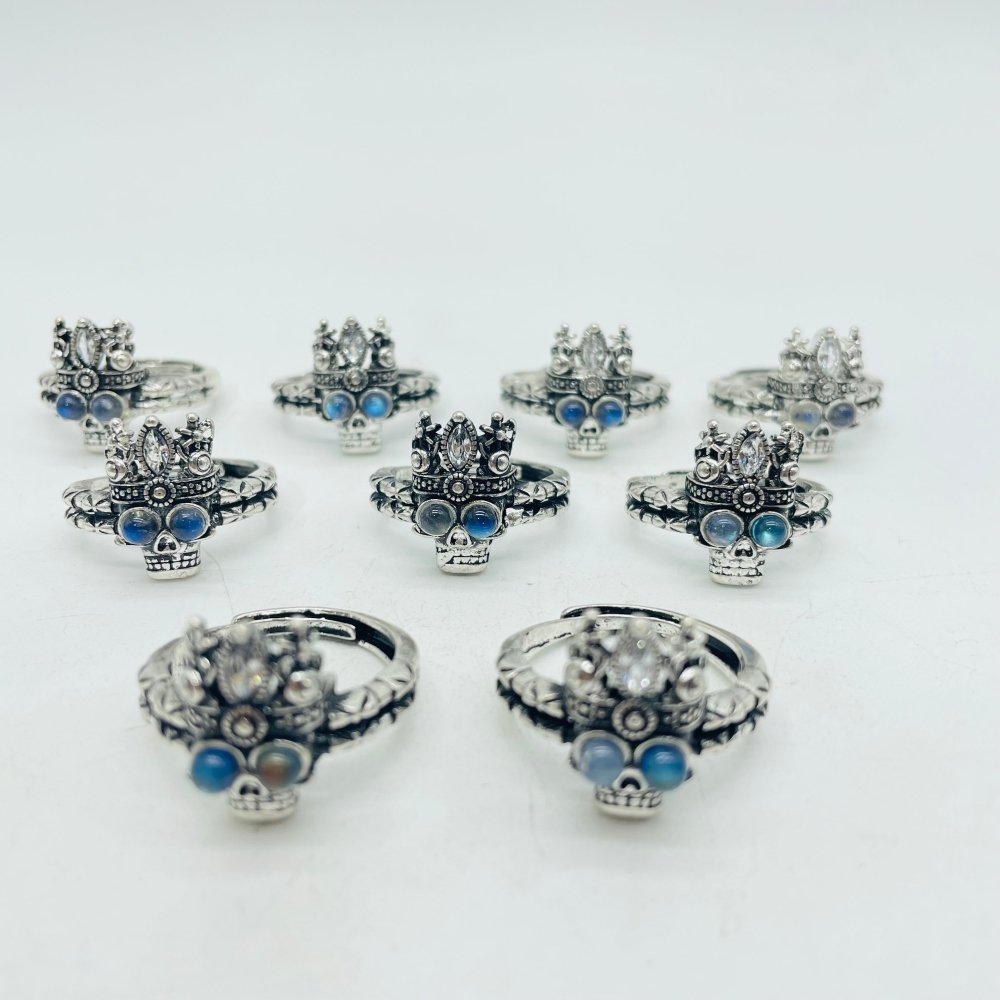 Labradorite Skull Ring Wholesale -Wholesale Crystals