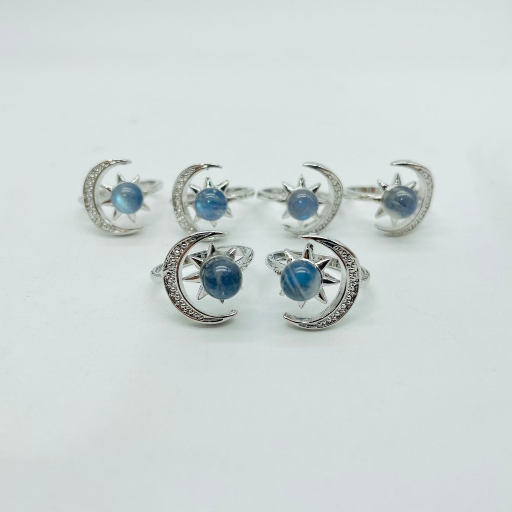 Labradorite Sun Moon Ring Wholesale -Wholesale Crystals