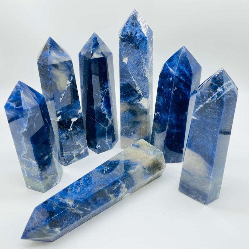 Large Blue Sodalite Tower Point Wholesale -Wholesale Crystals